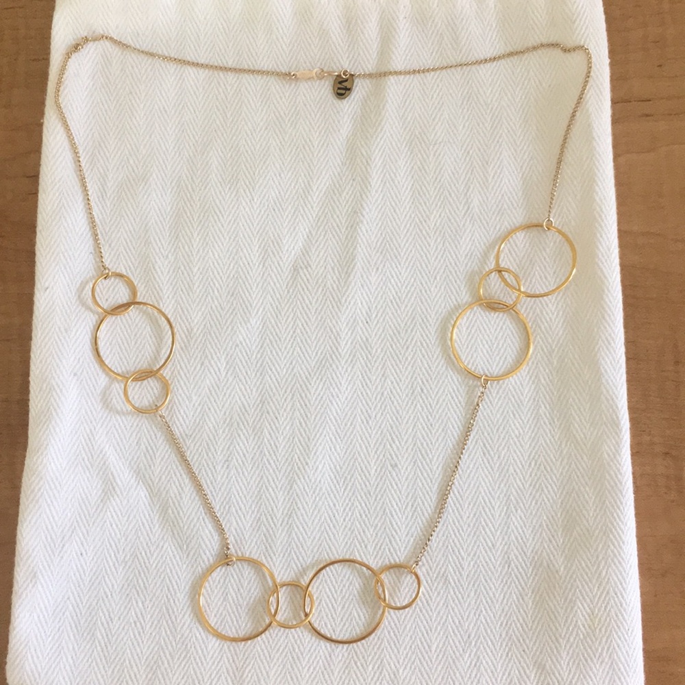 14k Gold-Plated Circle Necklace